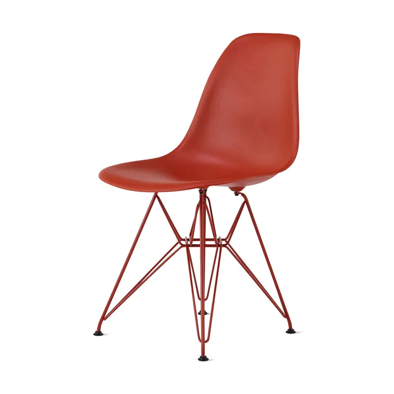 Herman Miller x HAY Eames Molded Recycled Plastic Side Chair - Iron Red