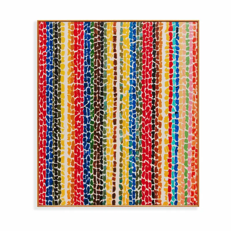 Alma Woodsey Thomas Breeze Rustling Through Fall Flowers Framed Print