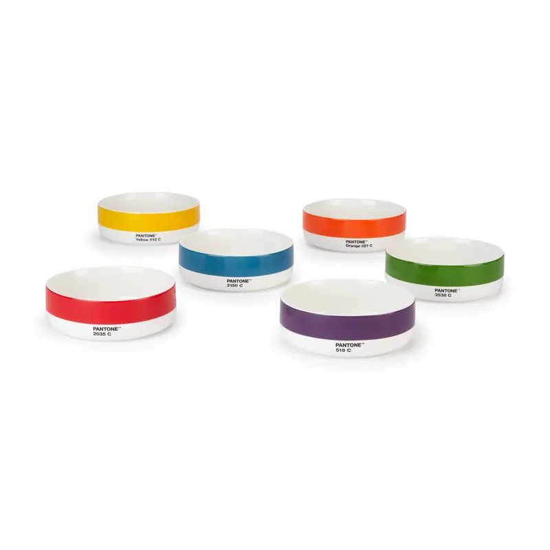 Pantone Ceramic Bowls - Set of 6