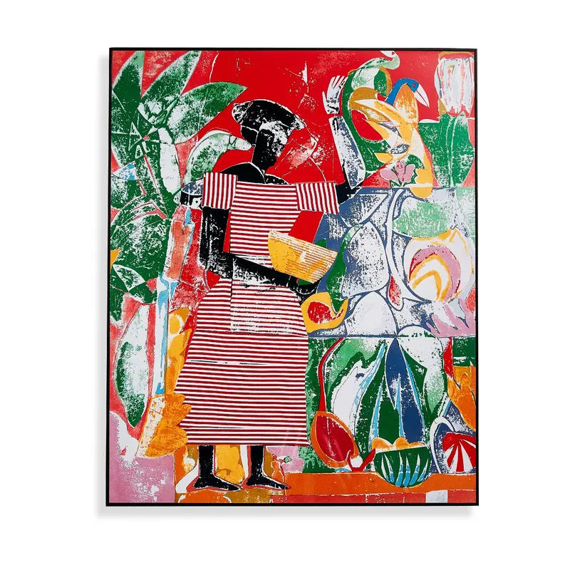 Romare Bearden: In the Garden (from the Portfolio: Prevalence of Ritual), 1974 Framed Print
