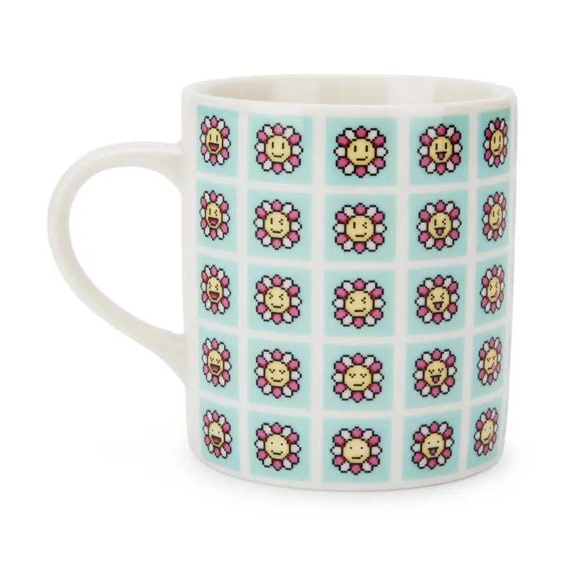 Takashi Murakami Ceramic Flower Mug - Blue