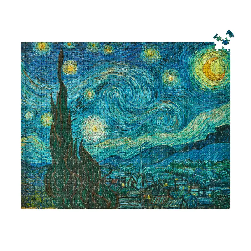 Vincent van Gogh Starry Night Jigsaw Puzzle - 1,000 Pieces