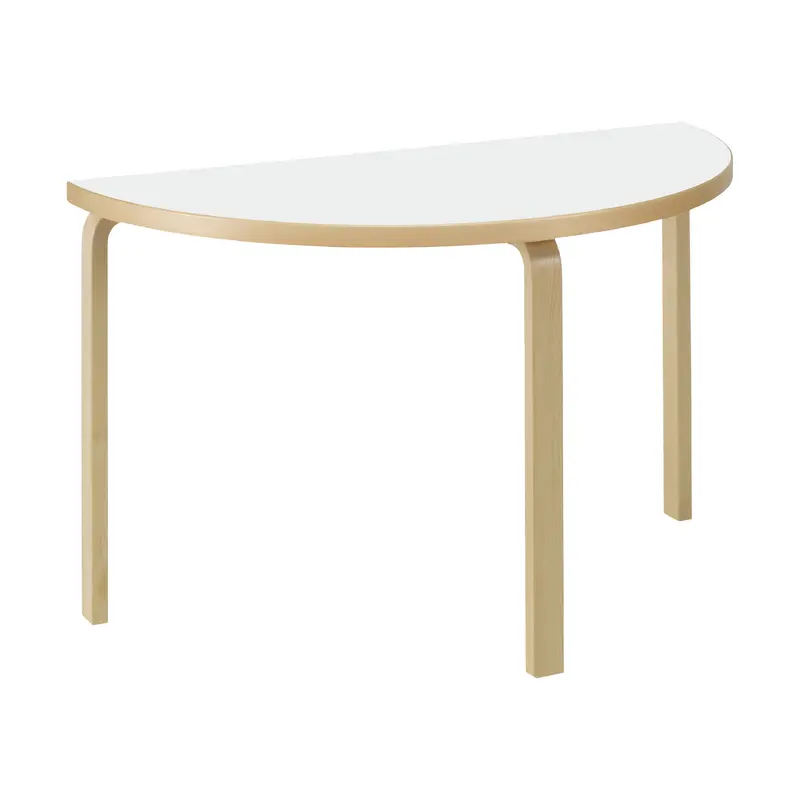 Artek Aalto Half-Round Table 95 - White