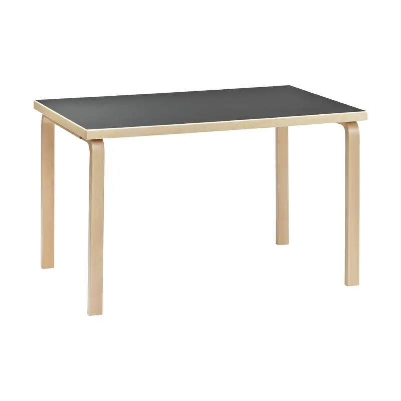 Artek Aalto Rectangular Dining Table 81B - Black