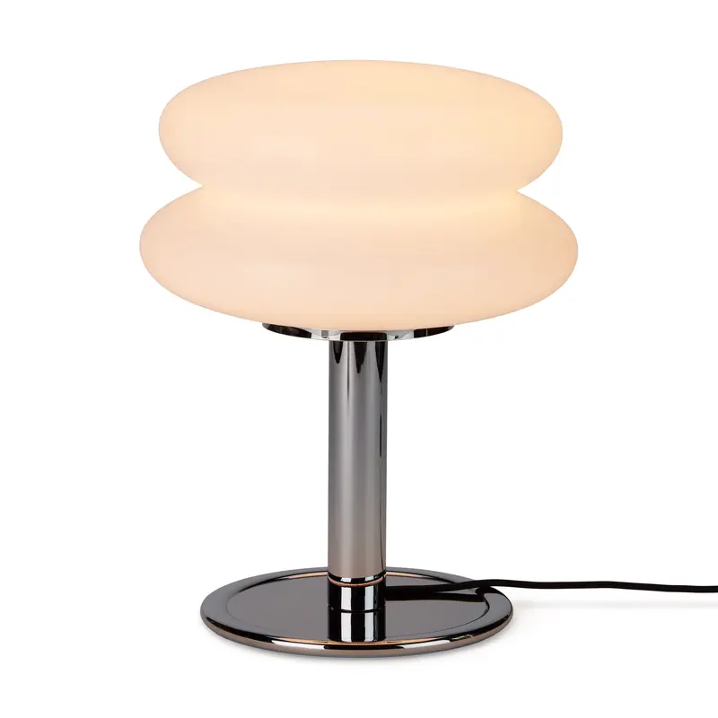 Snowman Table Lamp - White/ Chrome