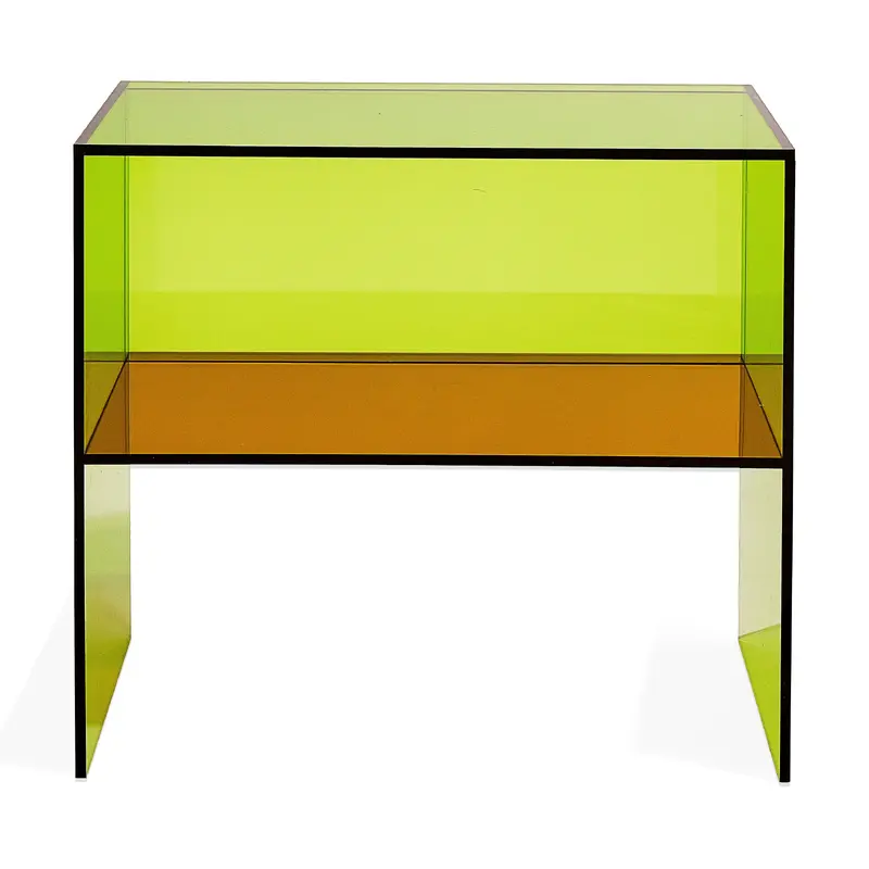 Two-Way Side Table - Green/ Orange