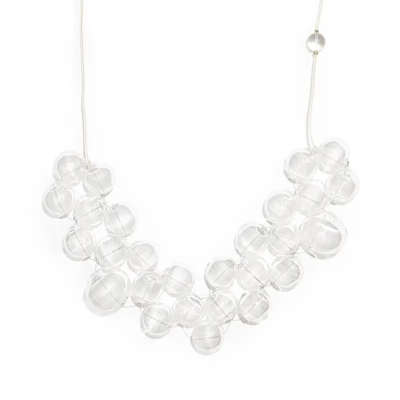 Glass Bubble Necklace - Transparent