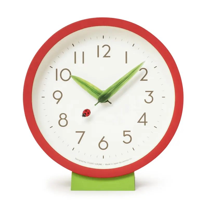 Perch Desk Clock - Red