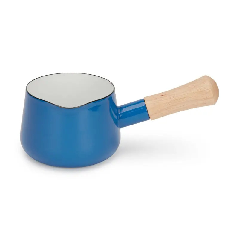 Porcelain Enamel Milk Pan - Blue