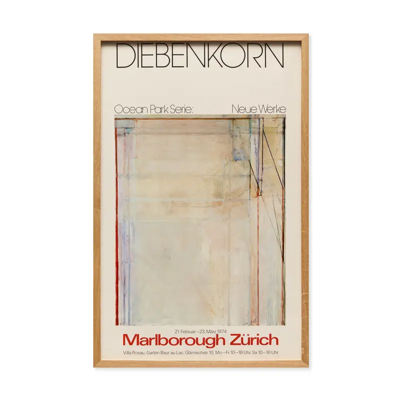 Richard Diebenkorn Ocean Park Series: New Work Framed Poster