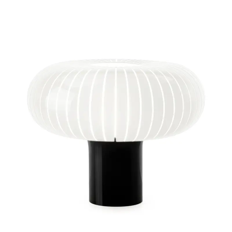 Teresa Recycled Acrylic Table Lamp - Black/ White