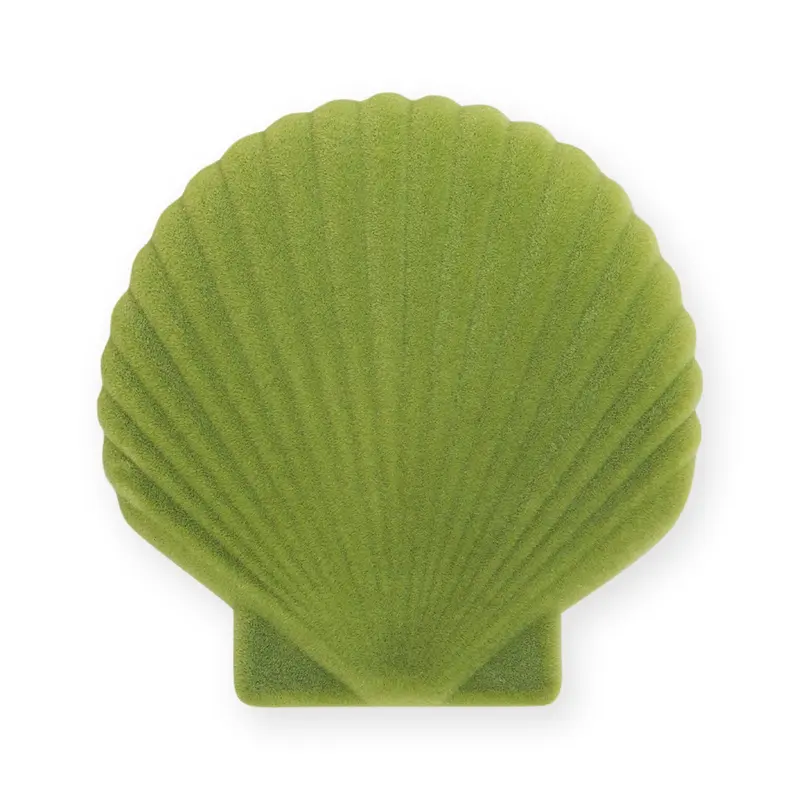 Venus Velvet Seashell Jewelry Box - Green