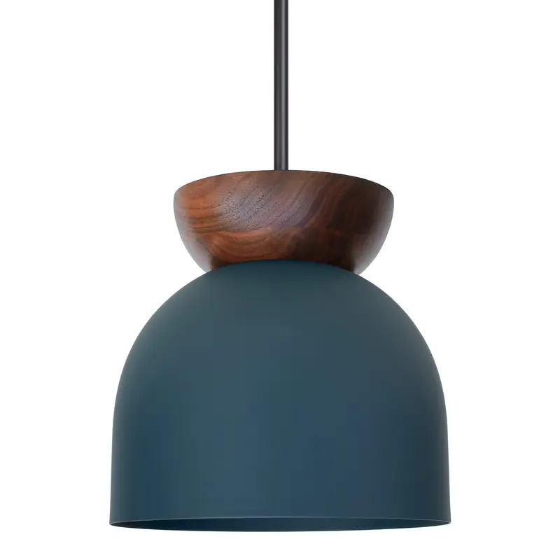 Amlie Luxe Wood 8" Pendant