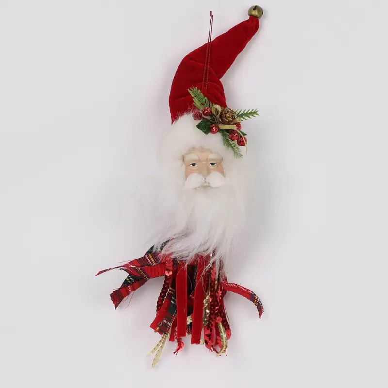 Seasonal Santa head ornament