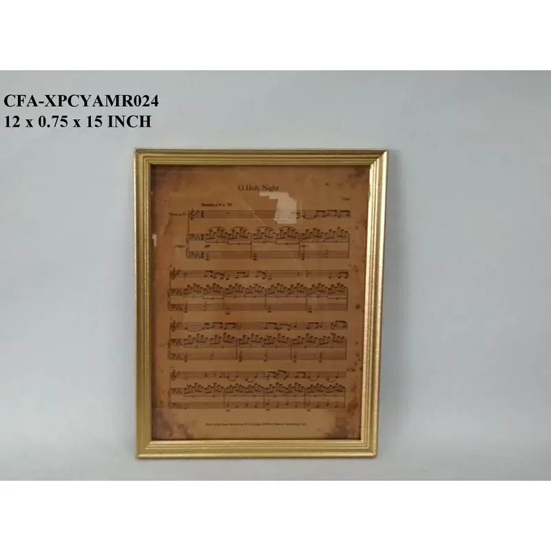 12"W. Hanging Musical Notes Framed