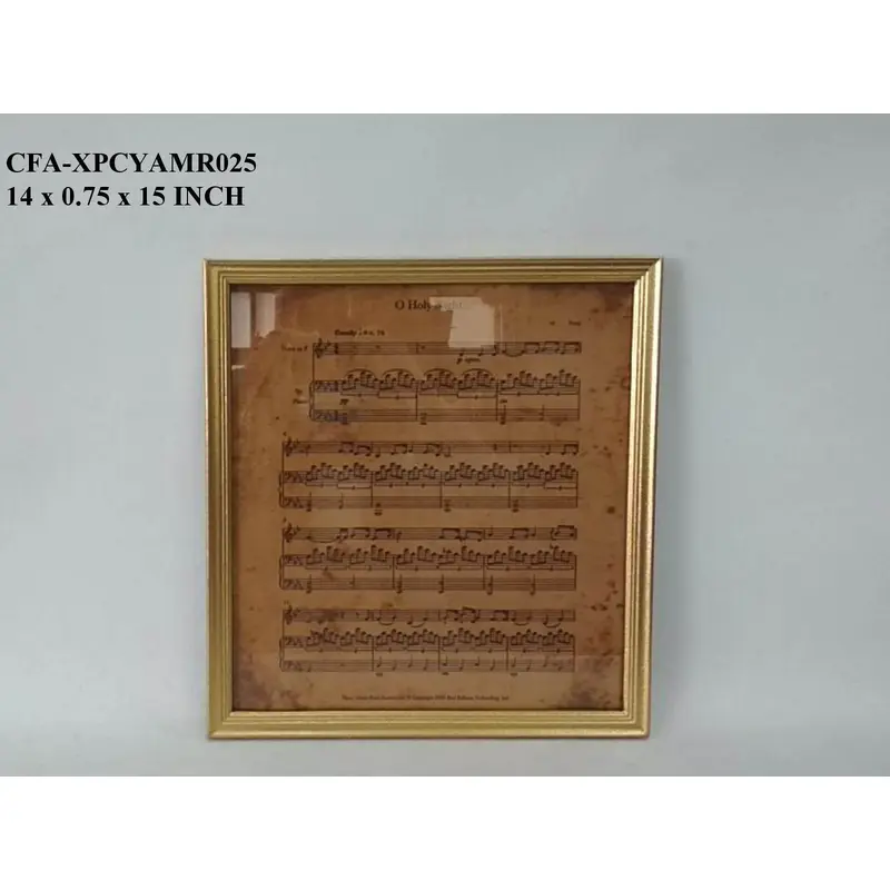 14"W. Hanging Musical Notes Wood Frame