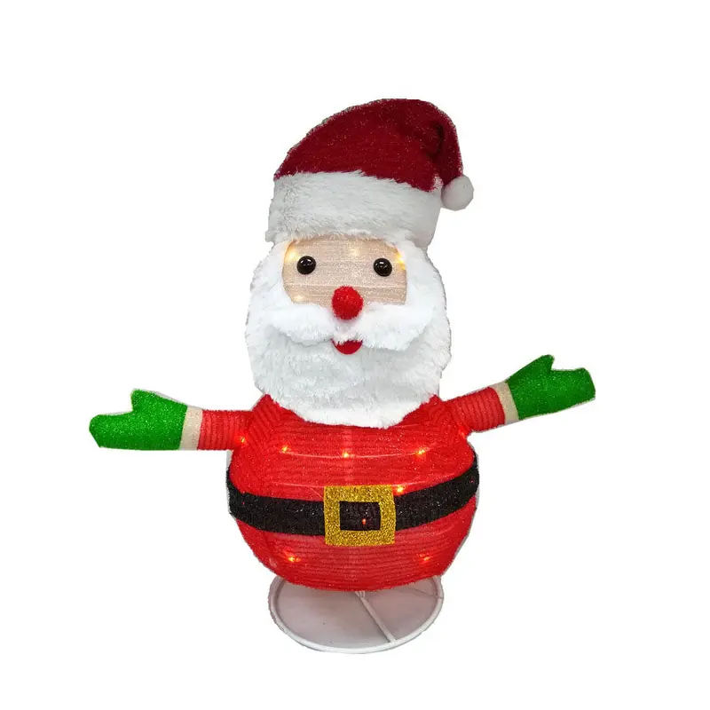 24" HT. Outdoor friendly Popup Lighted Santa