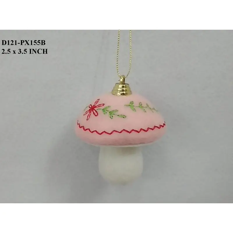 3.5" Felt Mushroom Ornament