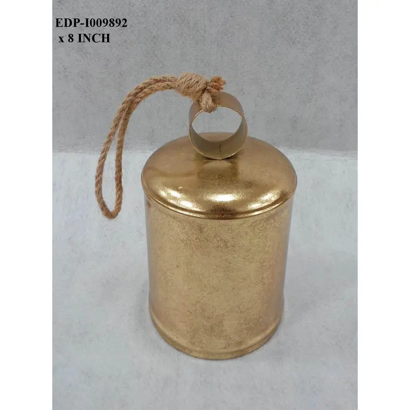 8"H. Gold Metal Bell