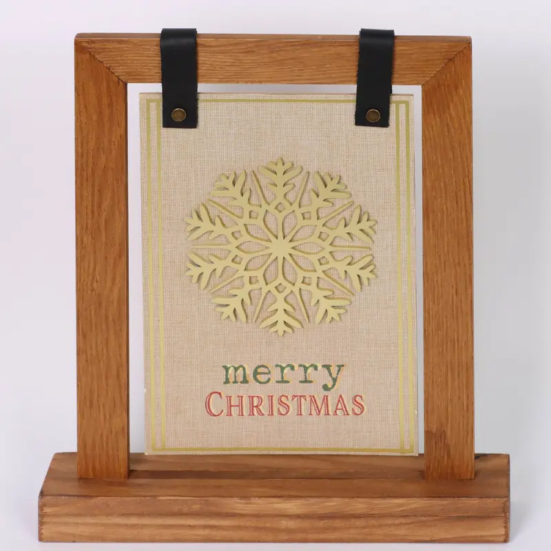 "Merry Christmas" wooden hanging signage