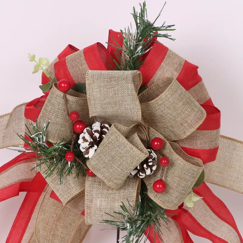 Ribbon layered tree topper