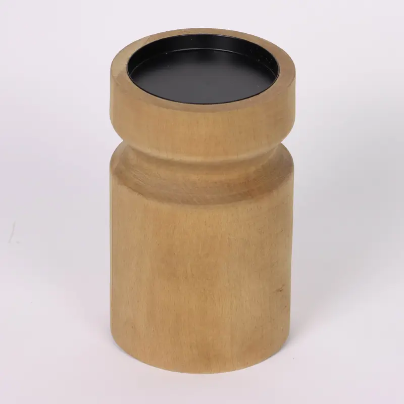 Wooden candle holder