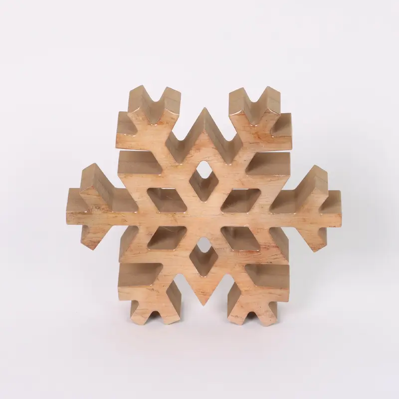 Wooden snowflake