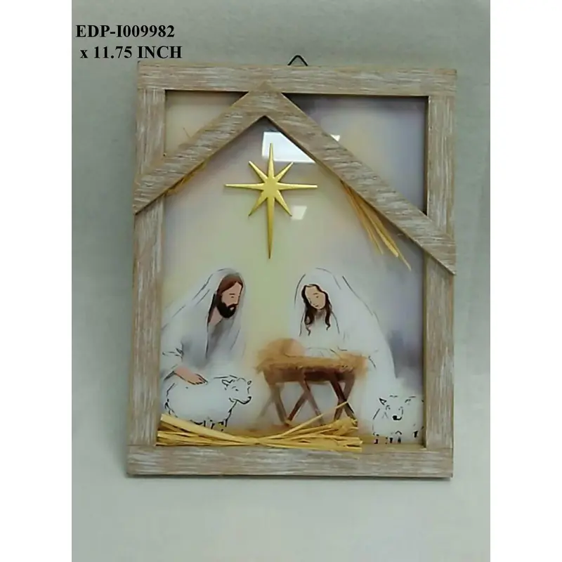 11.75" Nativity Wall Decor