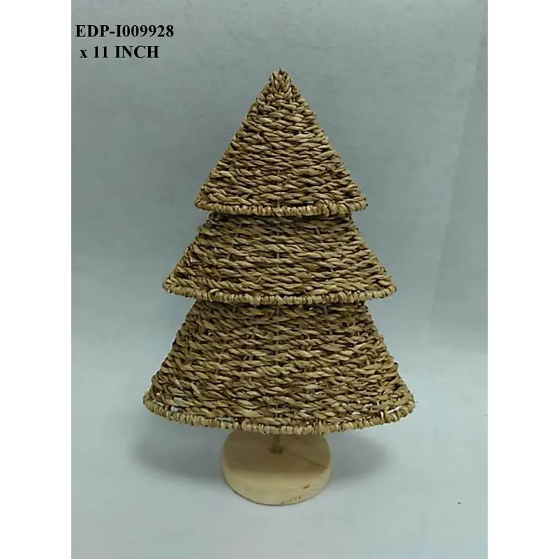 11" Natural Weave Table Top Treen