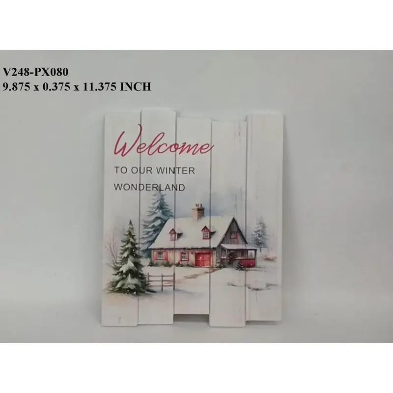 11" Wooden Christmas Signage