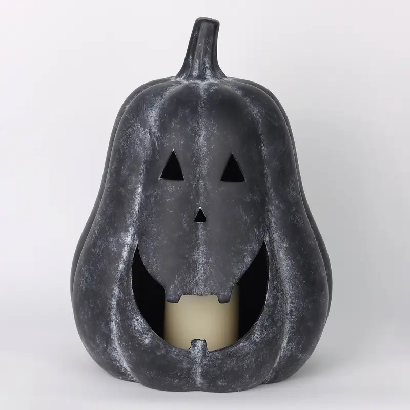 13.75"H. Halloween Jack-O-Lantern Pumpkins