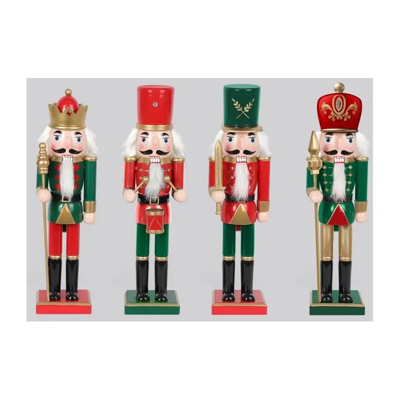 15"H Wood Nutcracker-4 ASST
