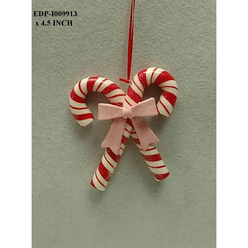 4.5" Red/White Candy Cane Orn.