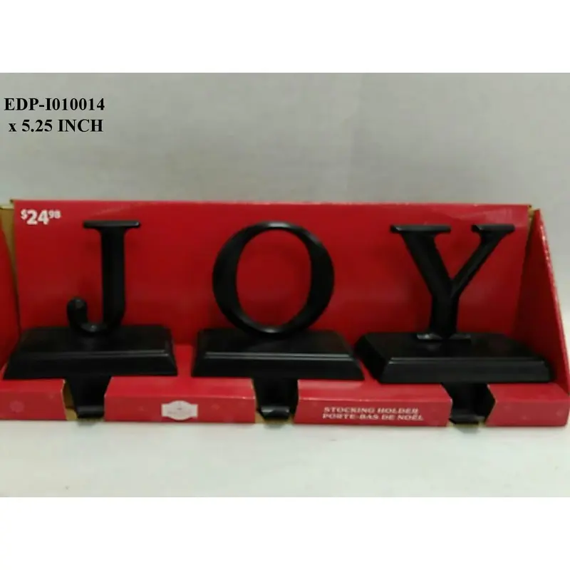 5.25"H.  JOY Set Stocking Holder