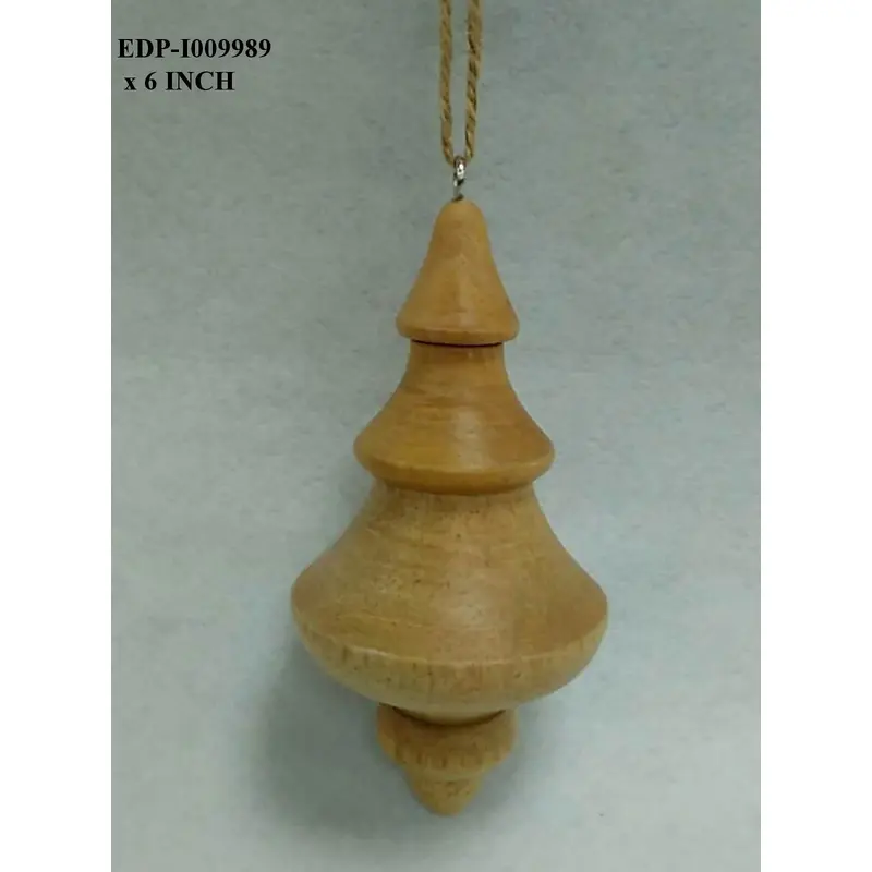 6.0"  Wood Finial Orn