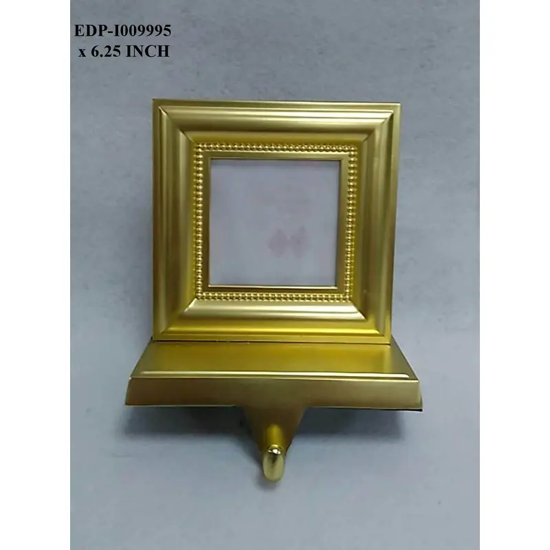 6.25"H. Gold Picture Frame Stocking Holder