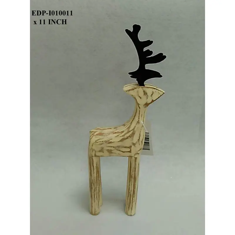 Wooden Standing Deer