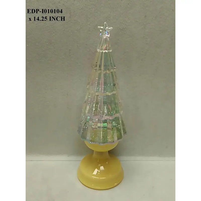 14.25" Acylic Iridescent Table Top Tree
