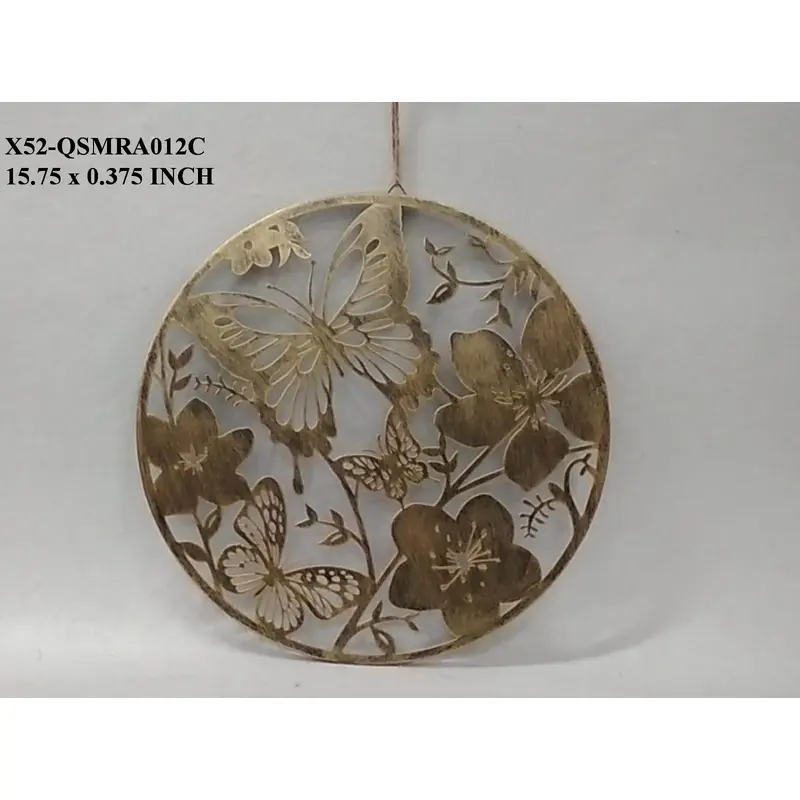 15" Gold Metal Wall Hanging decor
