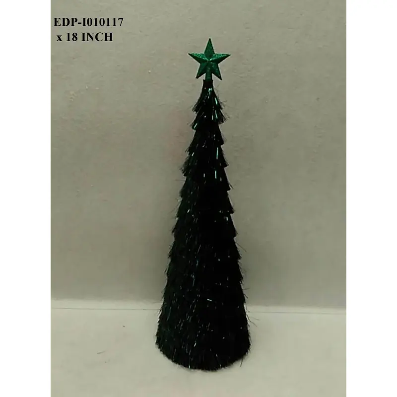 18.0" Green Tinsel Tree