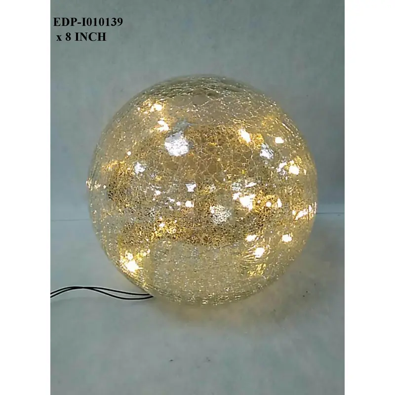 8.0" Gold Lighted Table Top Decor