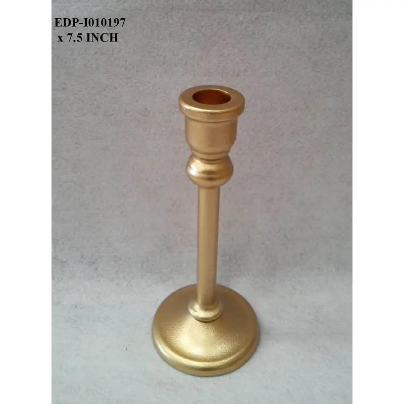 Polyresin Gold Candle Holder