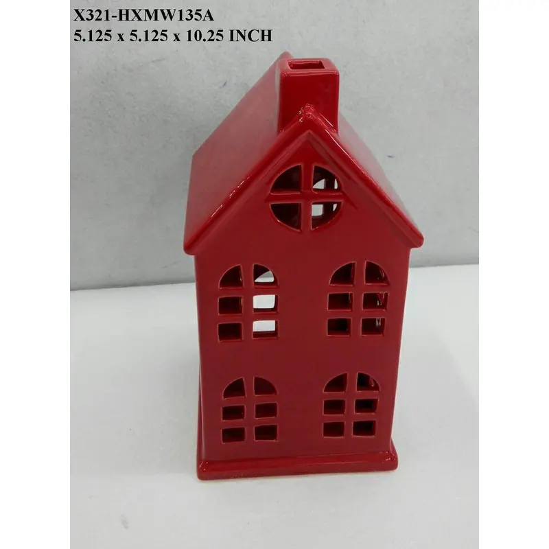 Red CeramicTable Top House