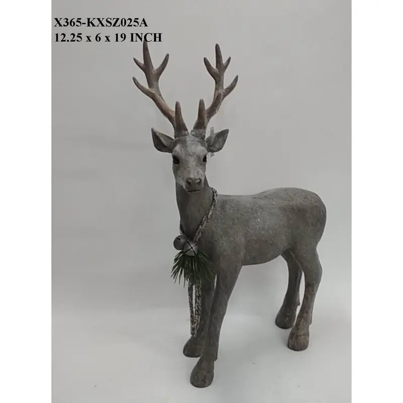 Polyresin Brown Standing Deer
