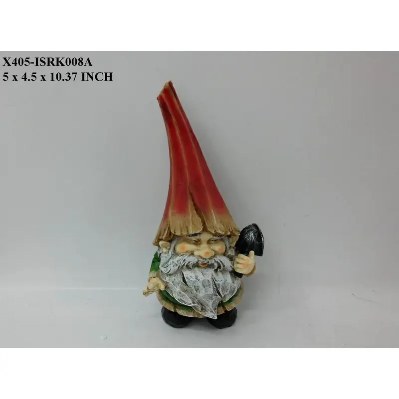 Polyresin Garden Gnome with Long Hat