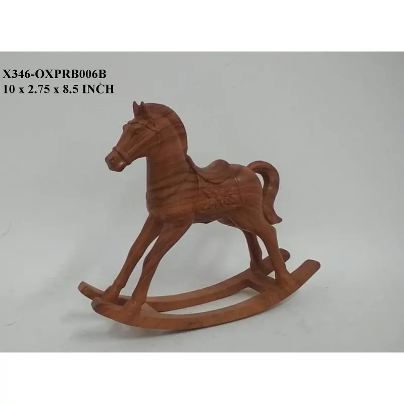 Polyresin Wood Finish  Rocking Horse