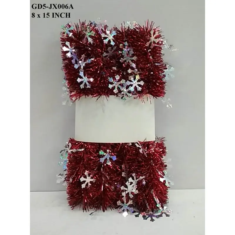 Tinsel Red/White Garland