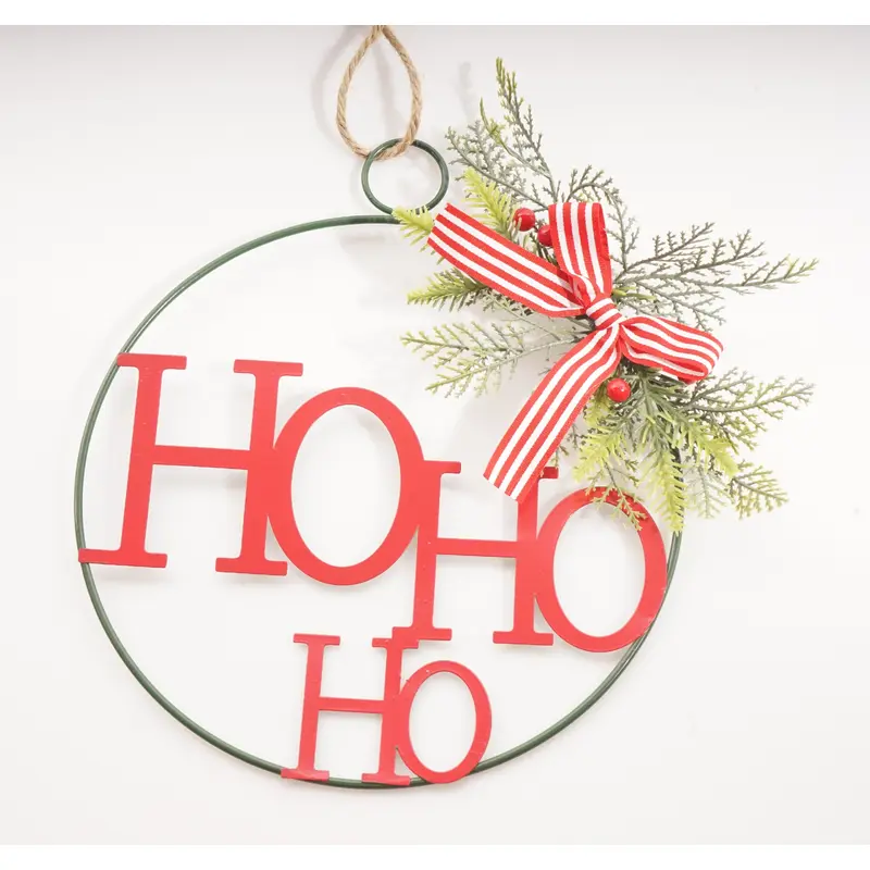 11.25" H Metal Hohoho Sign