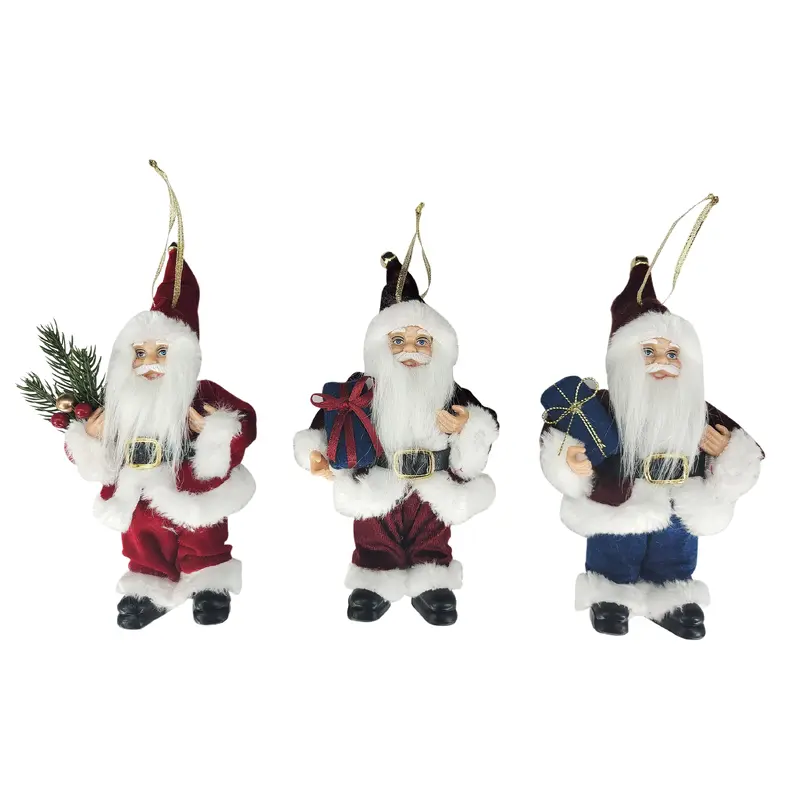 6" HT. Christmas Santa Ornament