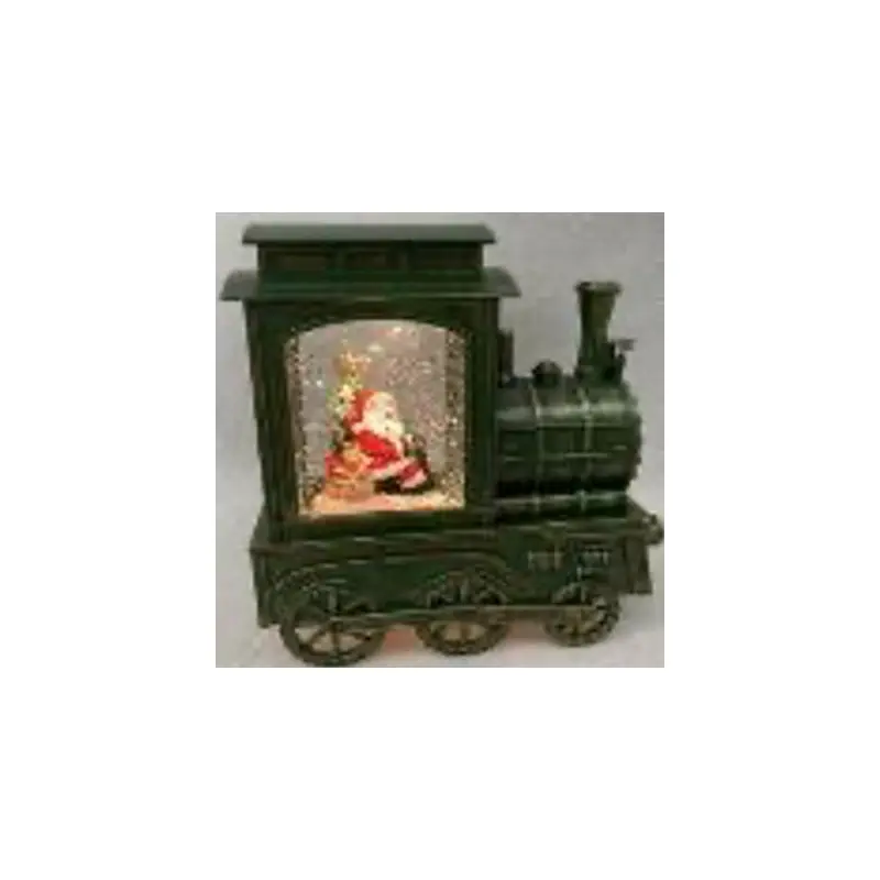 Santa Train Waterglobe With Music And Light
